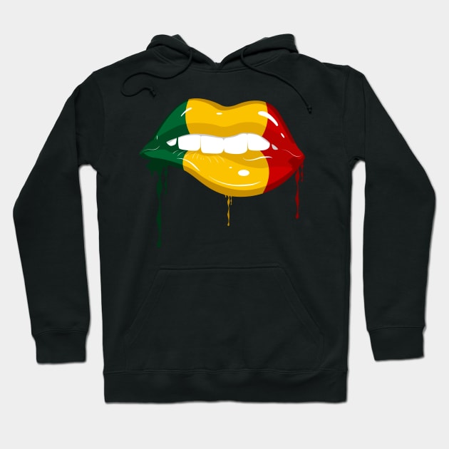 Juneteenth Vibes, Dripping lips, Black History, Freedom Hoodie by UrbanLifeApparel